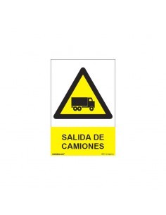 Señal salida de camiones