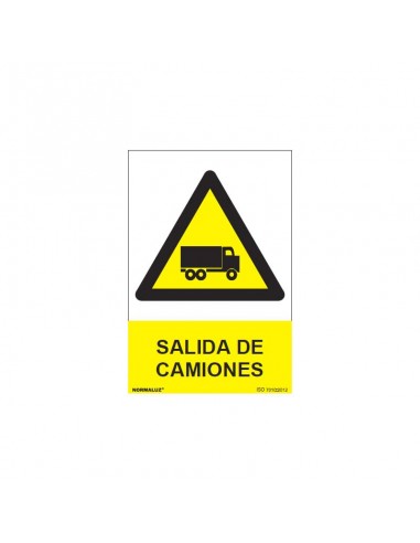 Señal salida de camiones