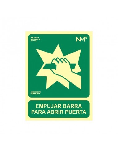 Señal Empujar Barra clase B homologada PREMIUM