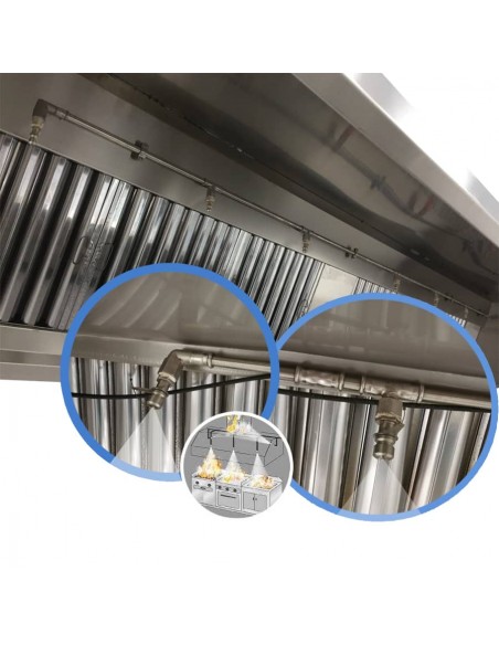 Extinción automática campana mural 150 cm