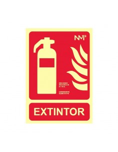 Señal Extintor contra incendios homologada Clase B PREMIUM
