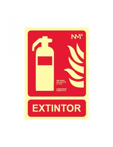 Señal Extintor contra incendios homologada Clase B PREMIUM