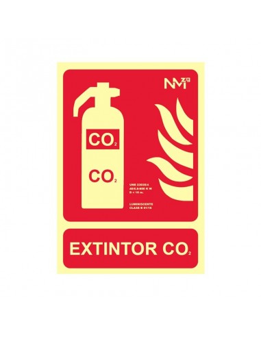 Señal Extintor Co2 Clase B PREMIUM