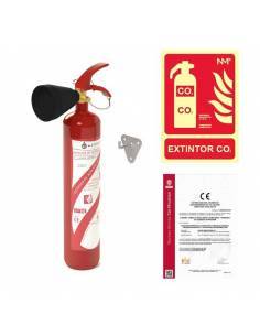Pack Extintor co2 2 Kg + señal extintor + certificado PREMIUM