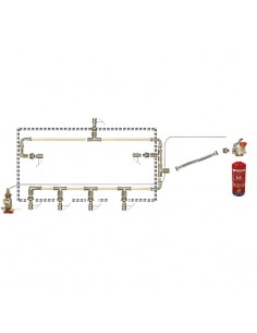 Extinción automática campana mural 400 cm 2